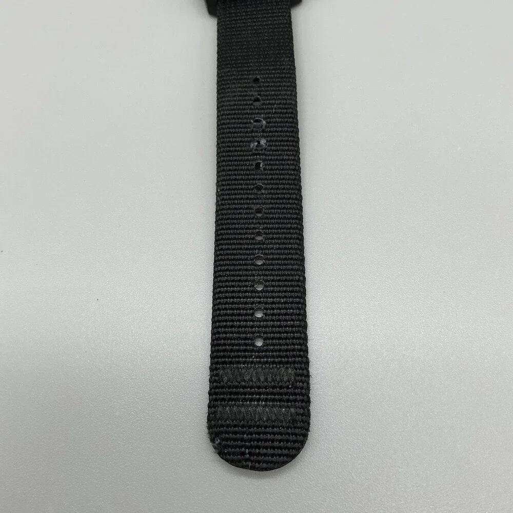 Bertucci A-2R DX3 Mens Watch 40mm Black Dial Nylon Strap 50M Field New Battery